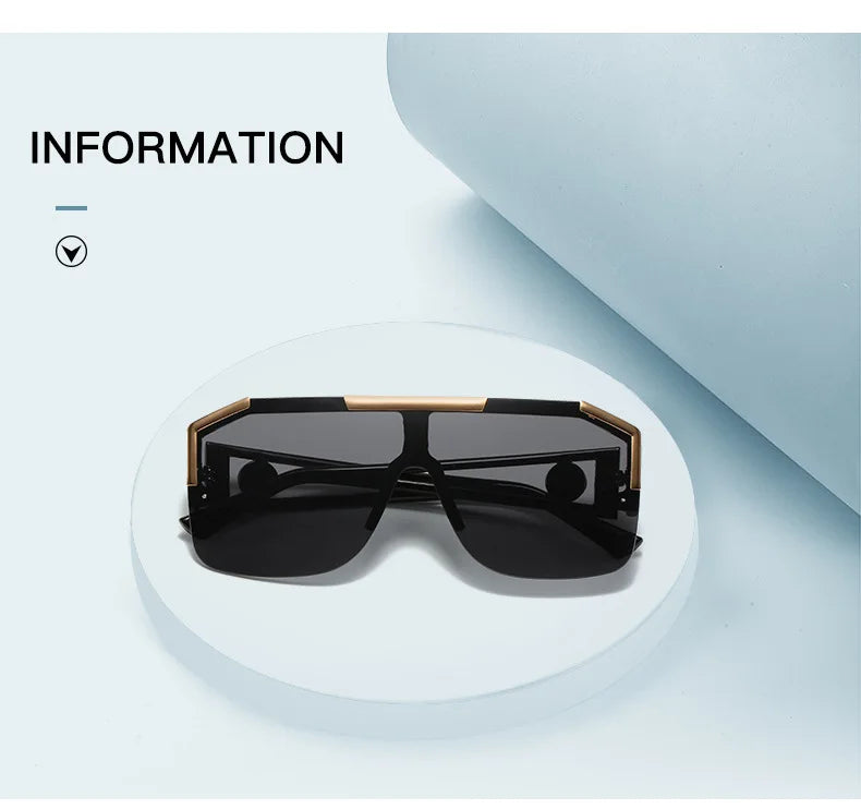 Men And Women Oversized Square Fashion Sunglasses Sports Driving Glasses Gradient Colored Sunglasses Uv400 2023