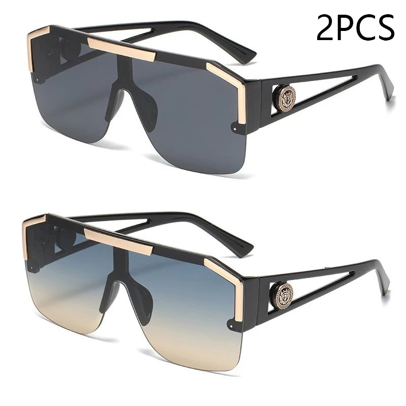 Men And Women Oversized Square Fashion Sunglasses Sports Driving Glasses Gradient Colored Sunglasses Uv400 2023
