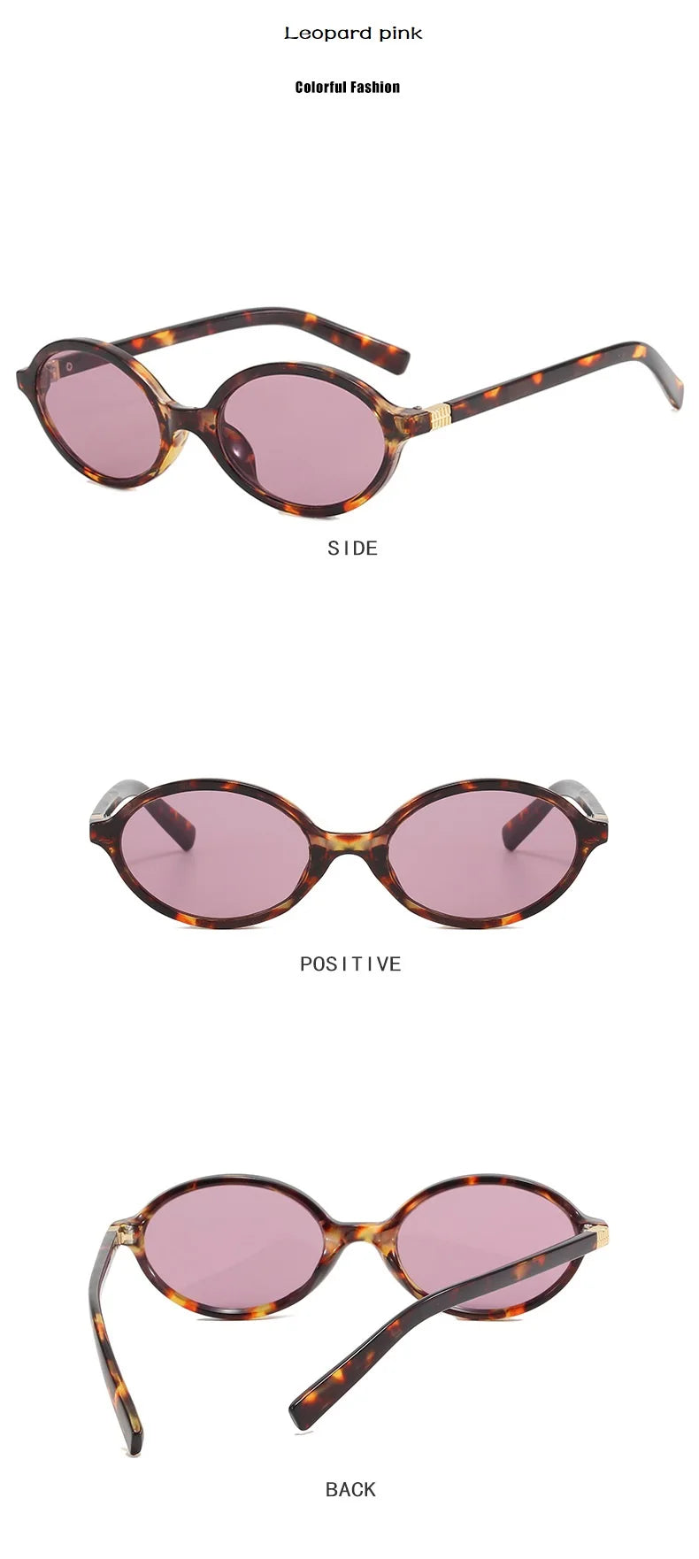 Vintage Oval Sunglasses NEW Women Luxury Brand Designer Small Oval Anti Blue Light Glasses Retro Fashion Men Leopard Eyegalsses