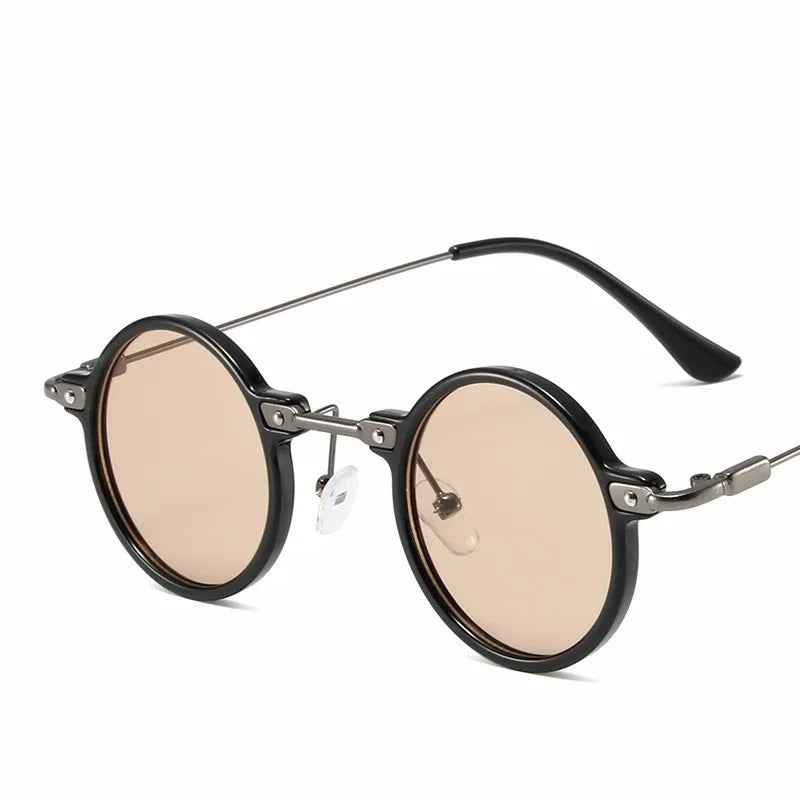 Retro Steampunk Sun Glasses Male Female Round Sunglasses For Men Women Brand Designer Metal Frame Eyewear Oculos De Sol UV400