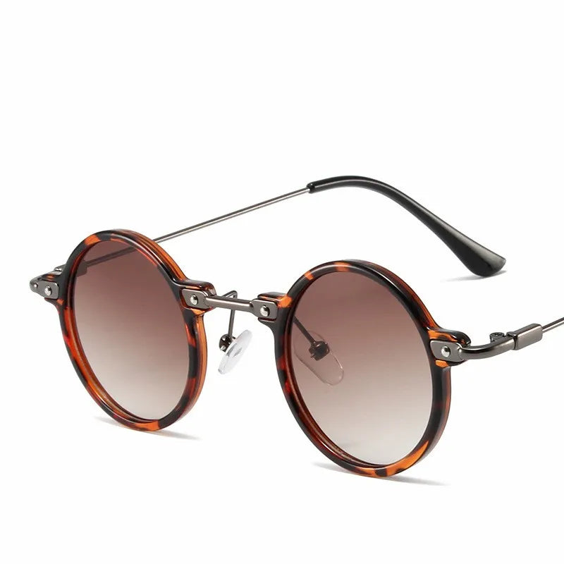 Retro Steampunk Sun Glasses Male Female Round Sunglasses For Men Women Brand Designer Metal Frame Eyewear Oculos De Sol UV400