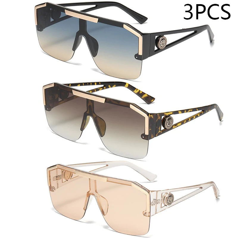 Men And Women Oversized Square Fashion Sunglasses Sports Driving Glasses Gradient Colored Sunglasses Uv400 2023