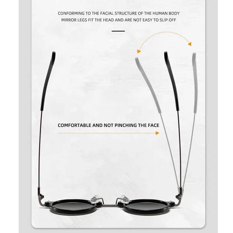 Retro Steampunk Sun Glasses Male Female Round Sunglasses For Men Women Brand Designer Metal Frame Eyewear Oculos De Sol UV400