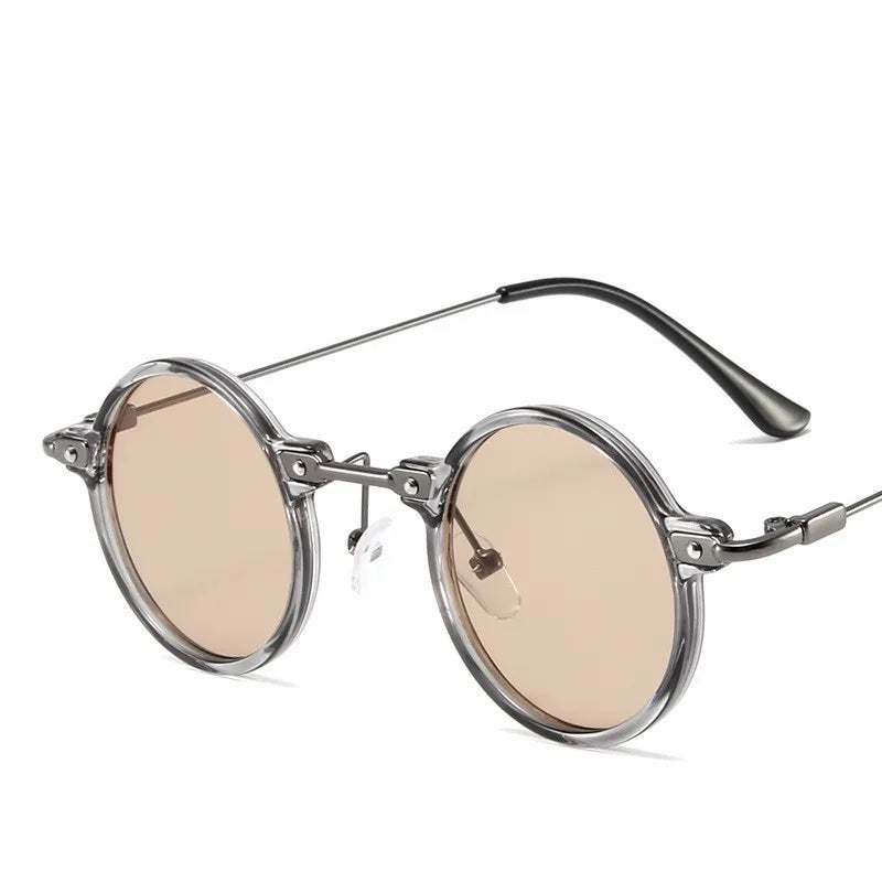 Retro Steampunk Sun Glasses Male Female Round Sunglasses For Men Women Brand Designer Metal Frame Eyewear Oculos De Sol UV400