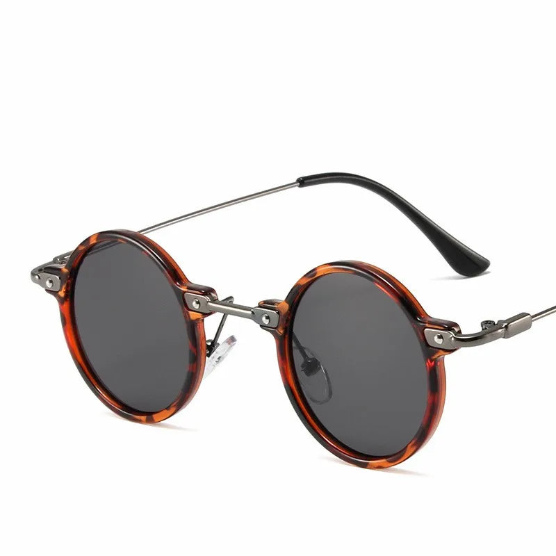 Retro Steampunk Sun Glasses Male Female Round Sunglasses For Men Women Brand Designer Metal Frame Eyewear Oculos De Sol UV400