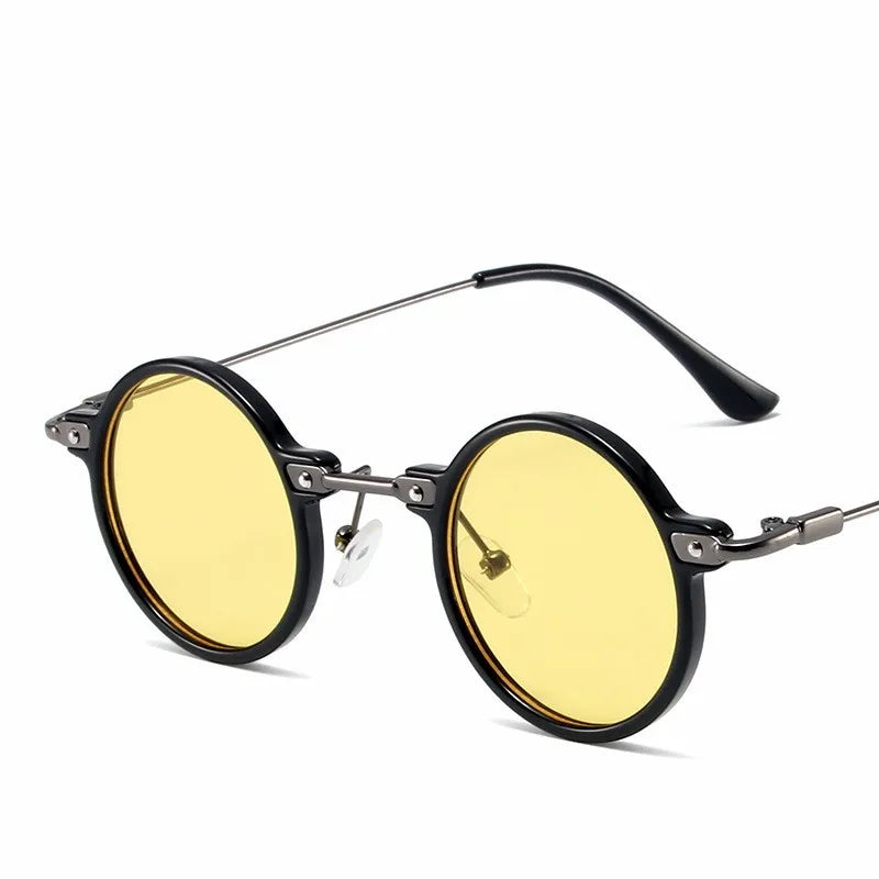 Retro Steampunk Sun Glasses Male Female Round Sunglasses For Men Women Brand Designer Metal Frame Eyewear Oculos De Sol UV400